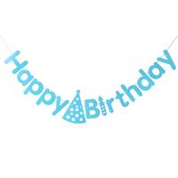 Gambar A 1 Set Banner Happy Birthday Motif Topi Flag Bendara Ulang Tahun Bunting HBD Dekorasi Backdrop - Gold dari DEPARCEL RIBBON Kota Malang 2 Tokopedia