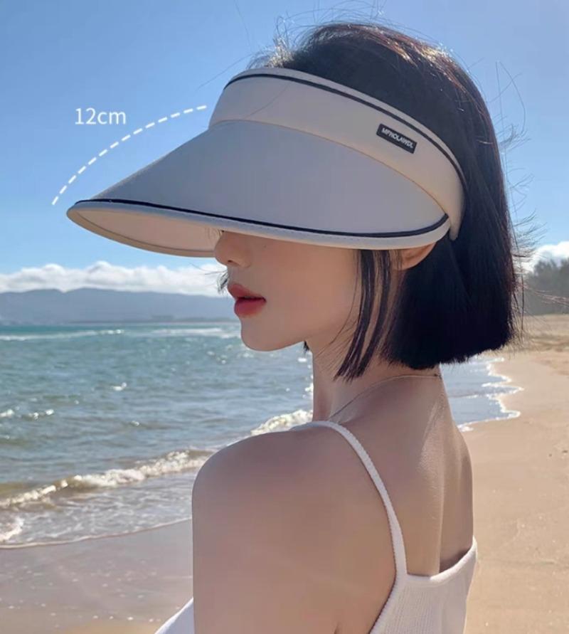 Product Introduction of Wide-brimmed straw hat with lace, windproof, Japanese style, beach hat, wide-brimmed sun hat for women 8