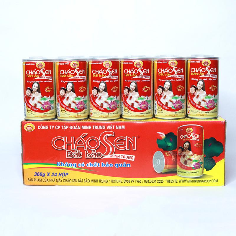 Cháo sen bát bảo Minh Trung ăn liền 1 thùng 24 lon - CSBB 24