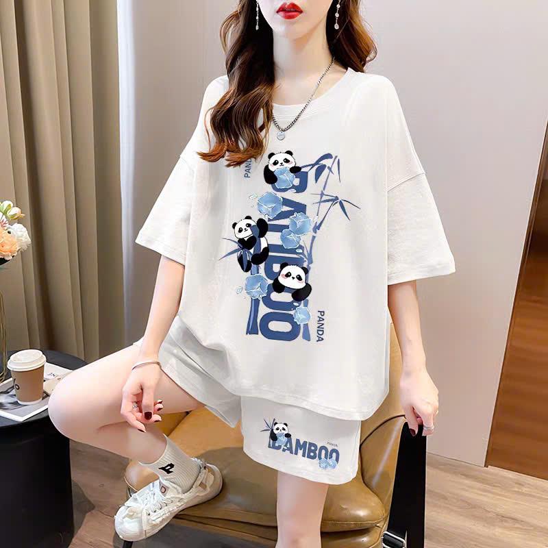 Bộ áo thun bé gái và quần đùi 1803259 phom thụng ,chất su , đủ size từ 9 đến 65kg 2