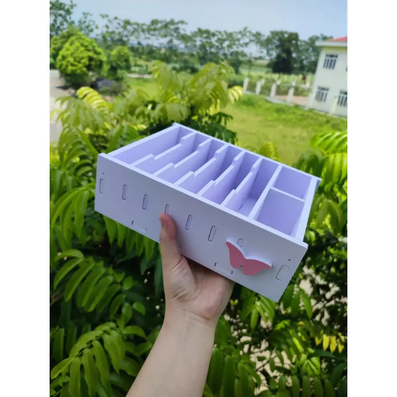 KKOALKSHOP Hộp đựng tiền K15, khay chia tiền quầy thu ngân, hộp chia tiền 3