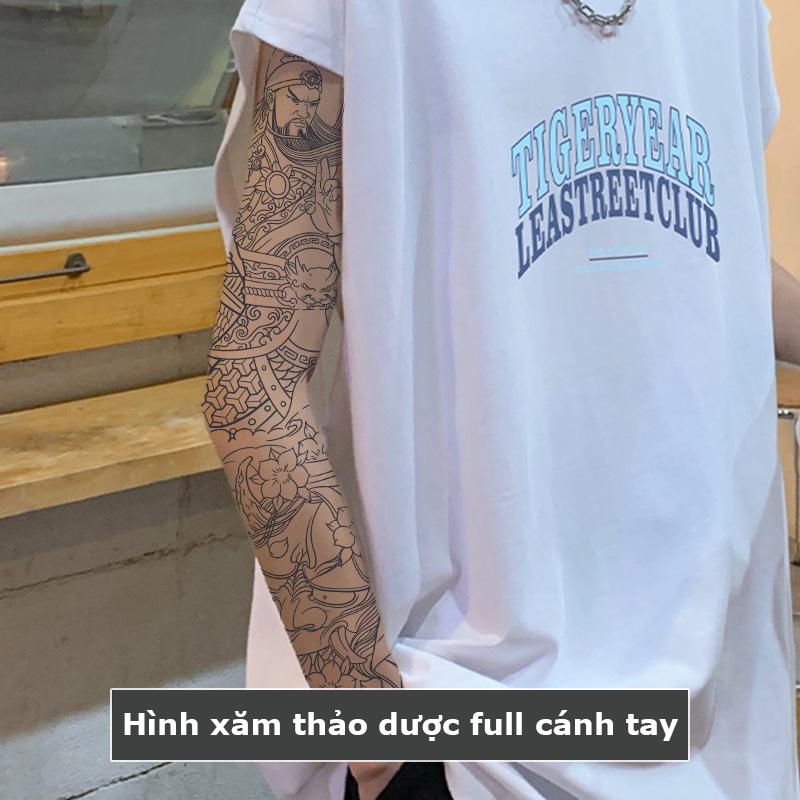  Hình xăm tạm thời QB-002 Quan Công hình xăm giả 15 ngày chống nước 