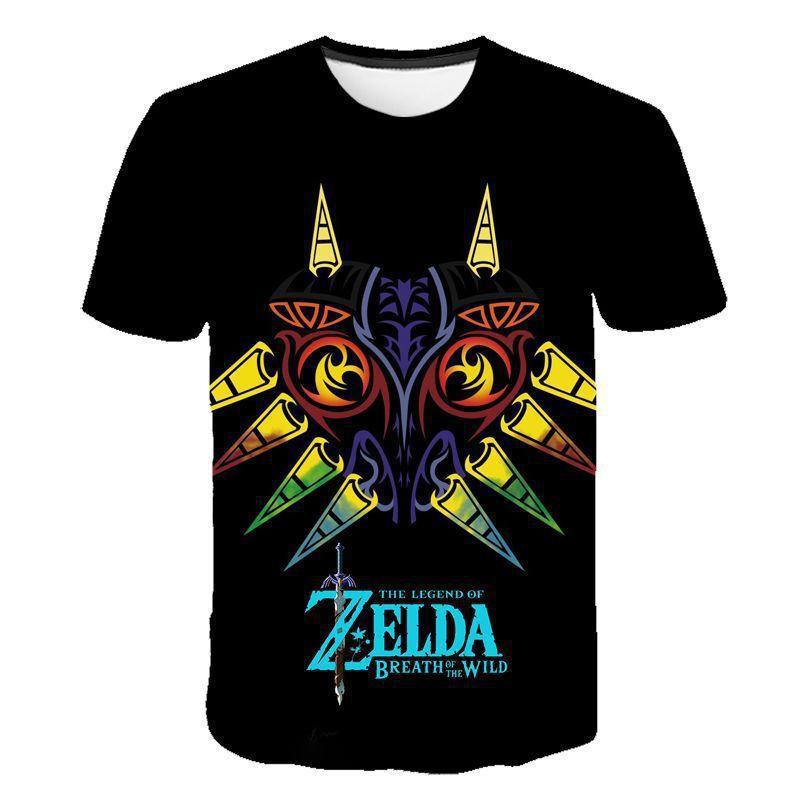Latest Legend of Zelda character pattern 3D printed T-shirt for men, loose round neck summer fashion casual outdoor T-shirt 2