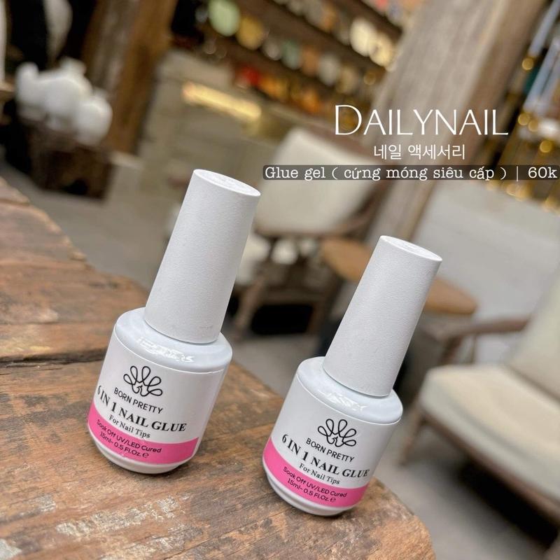 Glue gel 6 in 1 - cứng móng , ẩn phụ kiện, úp móng gel