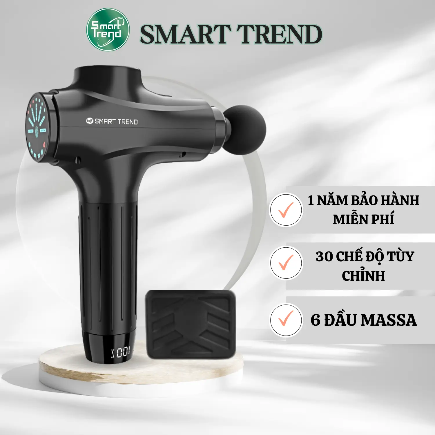 Máy massage cầm tay đấm lưng cỡ lớn thiết kế mạnh mẽ 10 đầu 7 chế độ ...