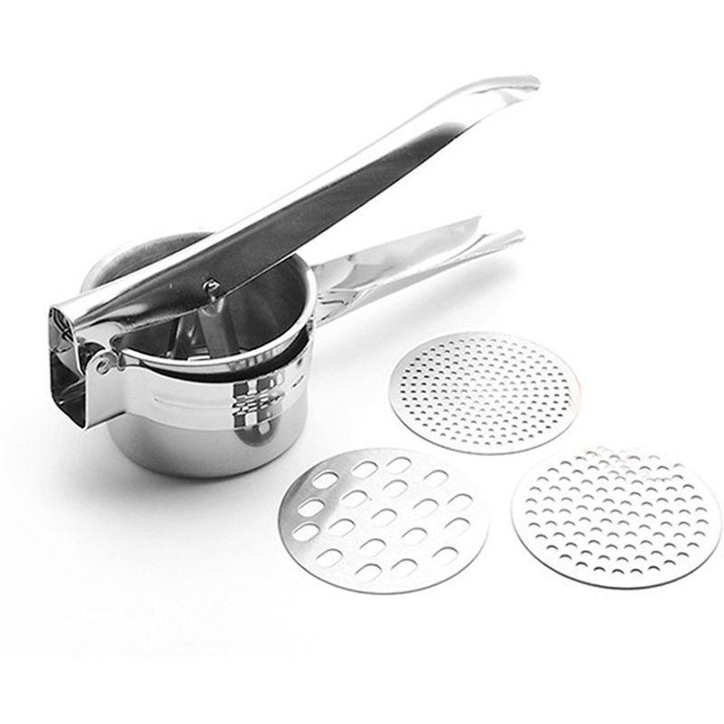 Dụng Cụ Nghiền Khoai Tây Ép Củ Quả Làm Bánh Lọt Bún Mì 3 Vỉ Khuôn