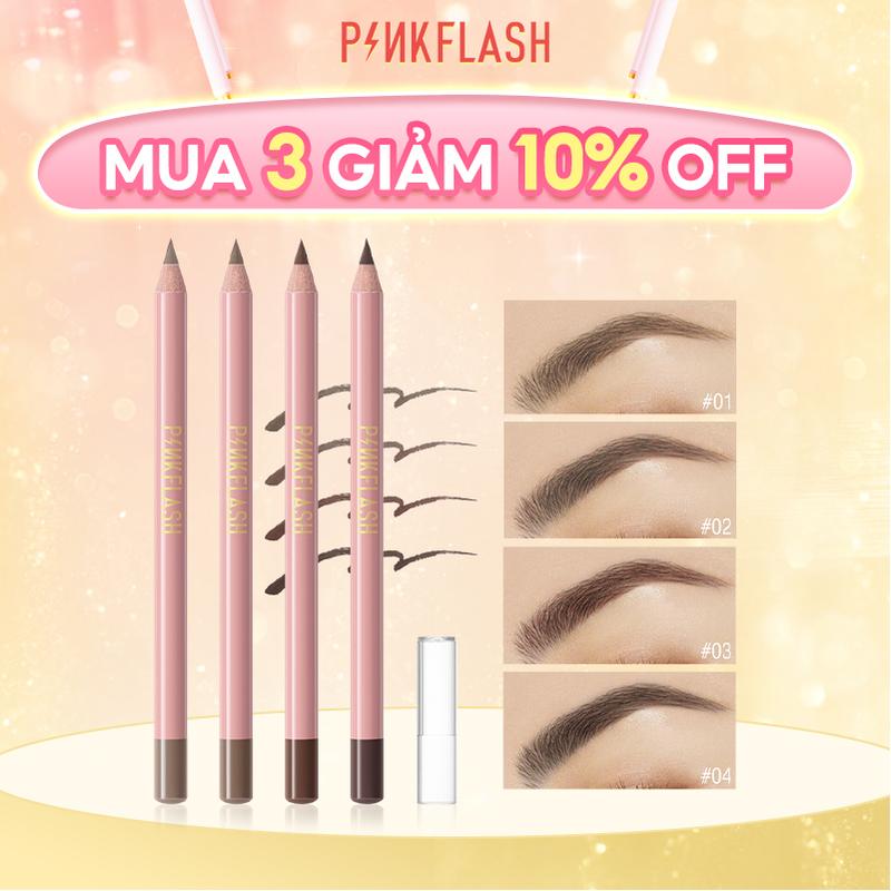 【Mua 3 giảm 5%  Pinkflash OhMyEmoji Chì kẻ mày mềm bền không thấm nước 20g