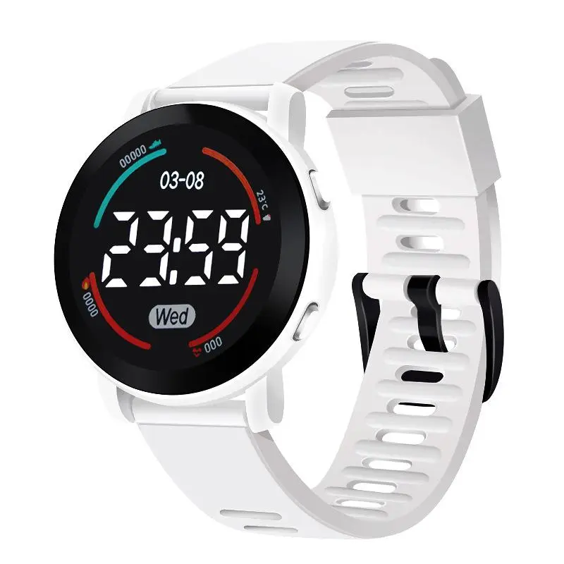Simple and Casual Sports Waterproof Student LED Electronic Watch Device Wearable Smartphone