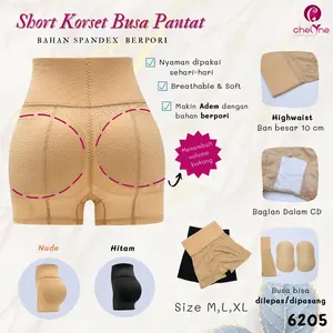 HOT PROMO Chelyne CD Korset Busa Pantat Midi 6203 / Maxi 6202 / Highwaist 6205 - Spandex berpori CD Busa Bokong BISA COD korset  pasca