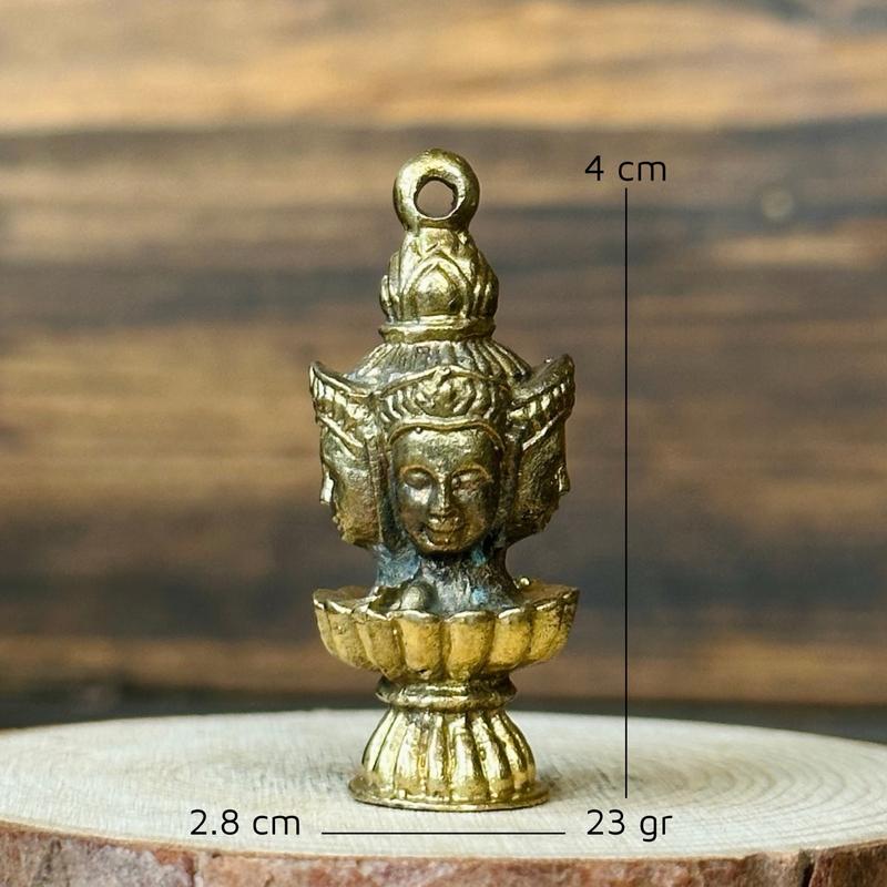 Thần Tứ Diện - Thần Bốn Mặt - Tượng Đồng Phong Thuỷ - Tượng Đồng Mini Thái Lan 3