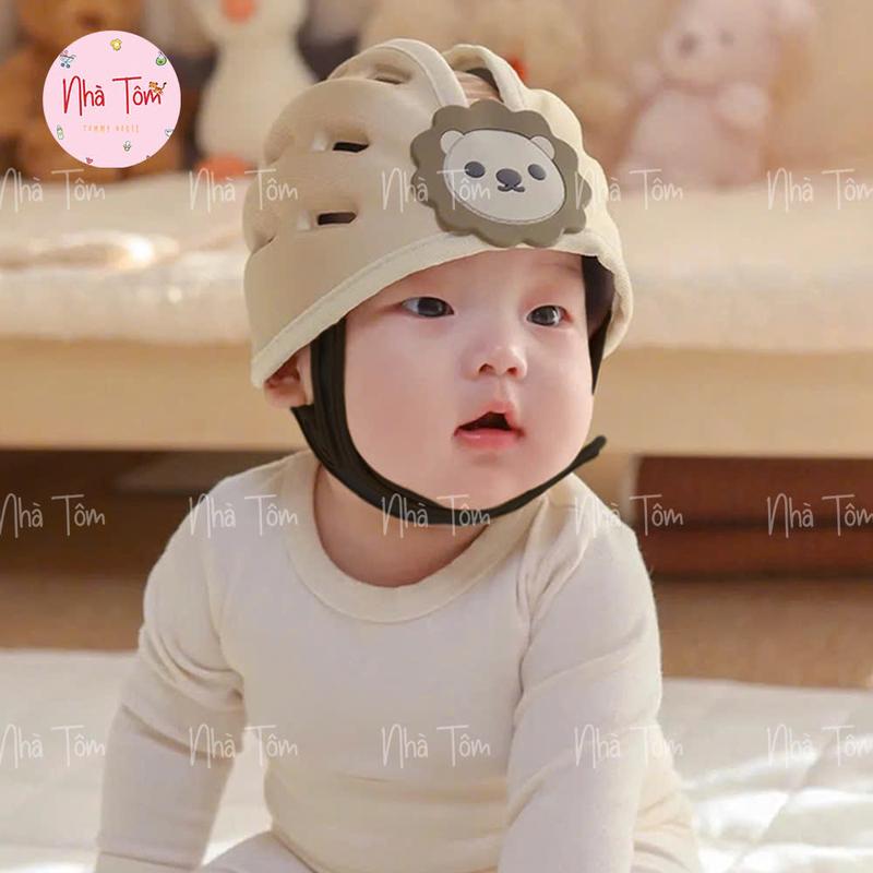 Mũ nón bảo hiểm bảo vệ đầu full hộp cao cấp cho bé từ 7 8th - 3 tuổi siêu nhẹ thoáng khí - mũ bảo vệ đầu cho bé tập bò tập đi ngồi xe máy tập xe đạp Hat Nón Kem