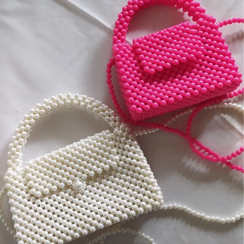 Tas Manik SERA|Beaded Bag|Beads Bag|Pearl Bag|Tas Selempang Mutiara Wanita 3