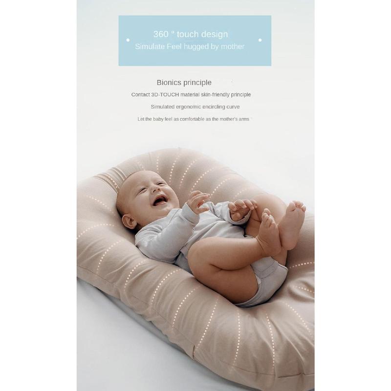 Product Introduction of New Soft Baby Bionic Bed Cotton Movable Newborn Lounger Pillow Anti-pressure Comfortable Infant Lounger Home 22