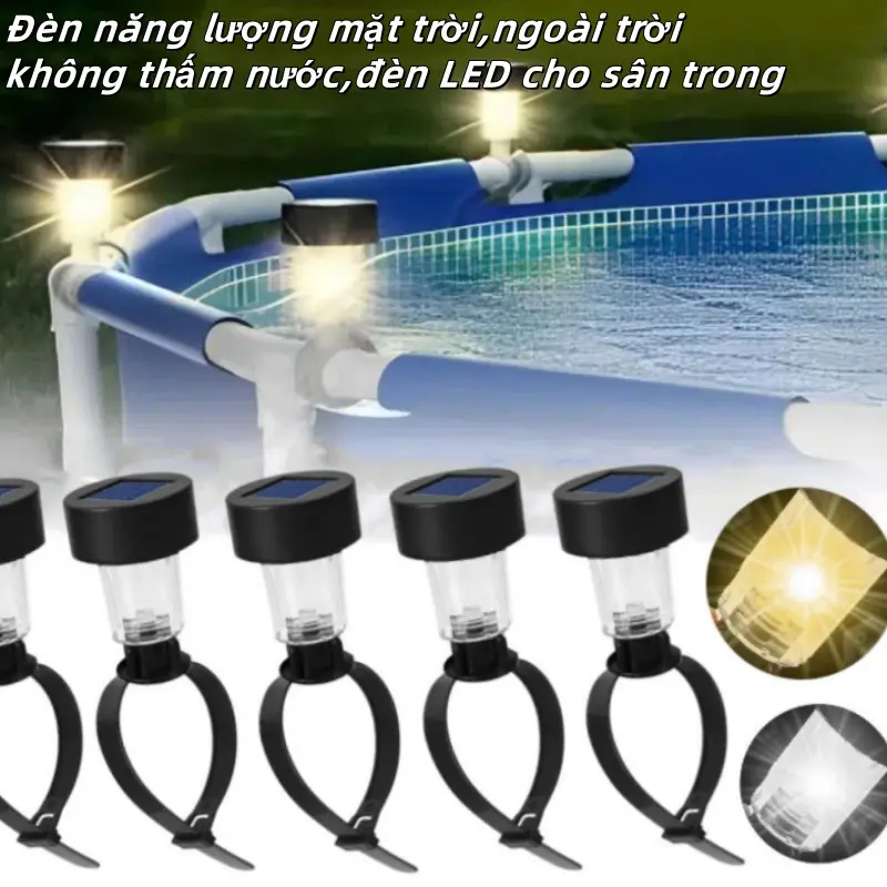 đèn trang trí năng lượng mặt trời，Đèn năng lượng mặt trời,ngoài trời,không thấm nước,đèn LED cho sân trong,bãi cỏ,sân và cảnh quan,lan can.Tạo bầu không khí, đèn ngủ, ánh sáng xung quanh.đèn ngoài trời chống nước 0