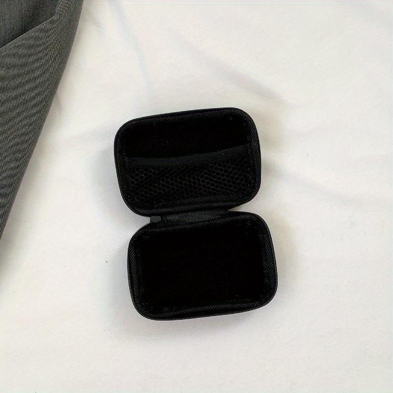 Product Introduction of Headphone Bag, Data Cable Bag, Mobile Phone Charger Bag, Mini Square Bag, College Dorm Essentials Storage, Headphones Case, Storage Bag for Wireless Earphones 3