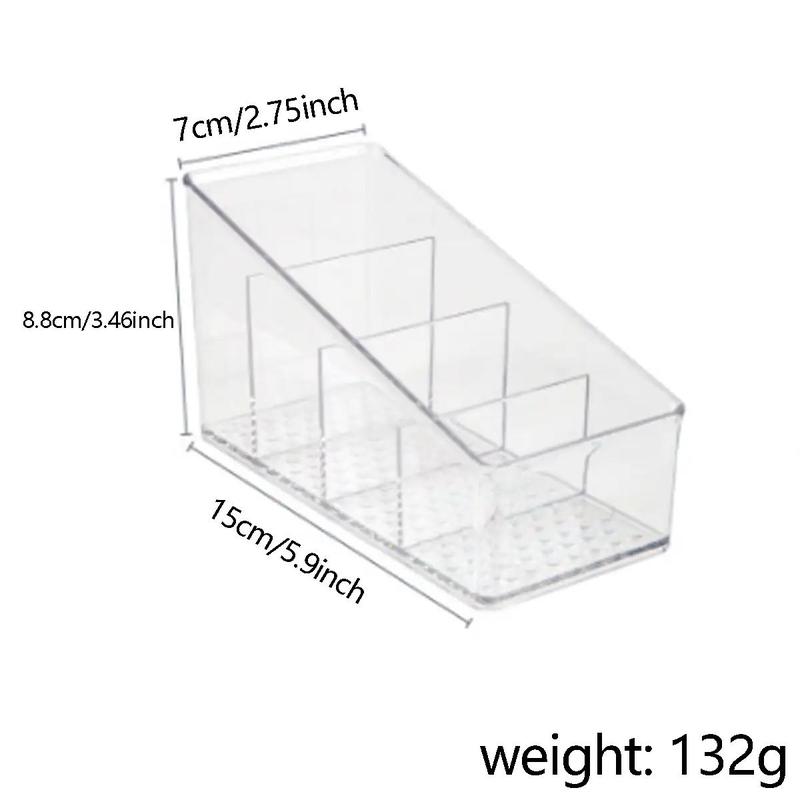 Product Introduction of Desktop Storage Box, 1 Count 4 Compartments Makeup Brush Holder, Desktop Organizer for Home Office School, Storage Organizers 10