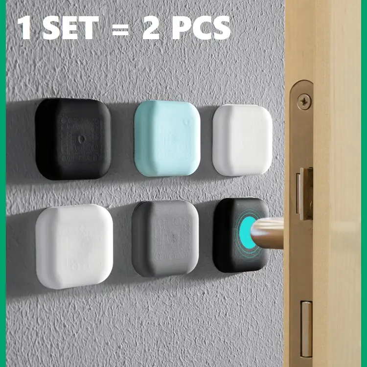 2 pcs Penahan Benturan Gagang Pintu ke Tembok Door Handle Anti-collision