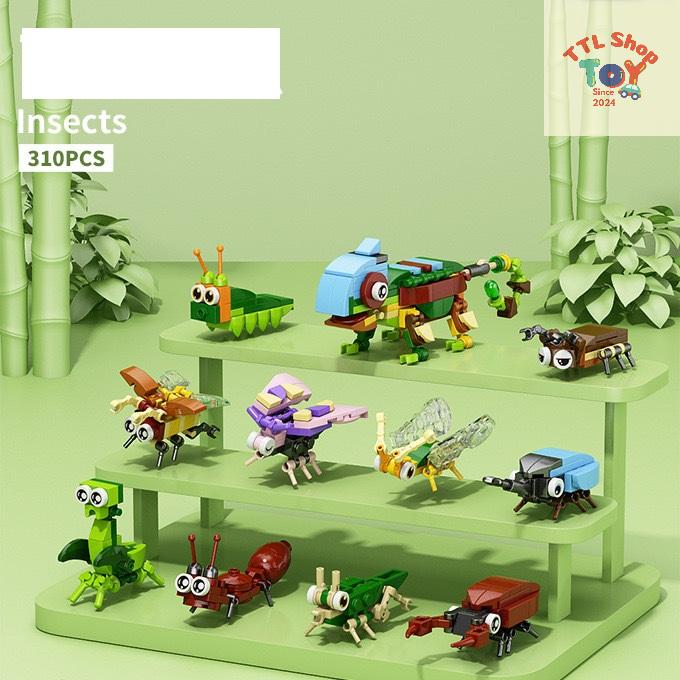 Bộ Đồ Chơi Lắp Ghép Thế Giới Đại Dương, Lắp Ráp Mini Các Loài Cá Xếp Hình Động…