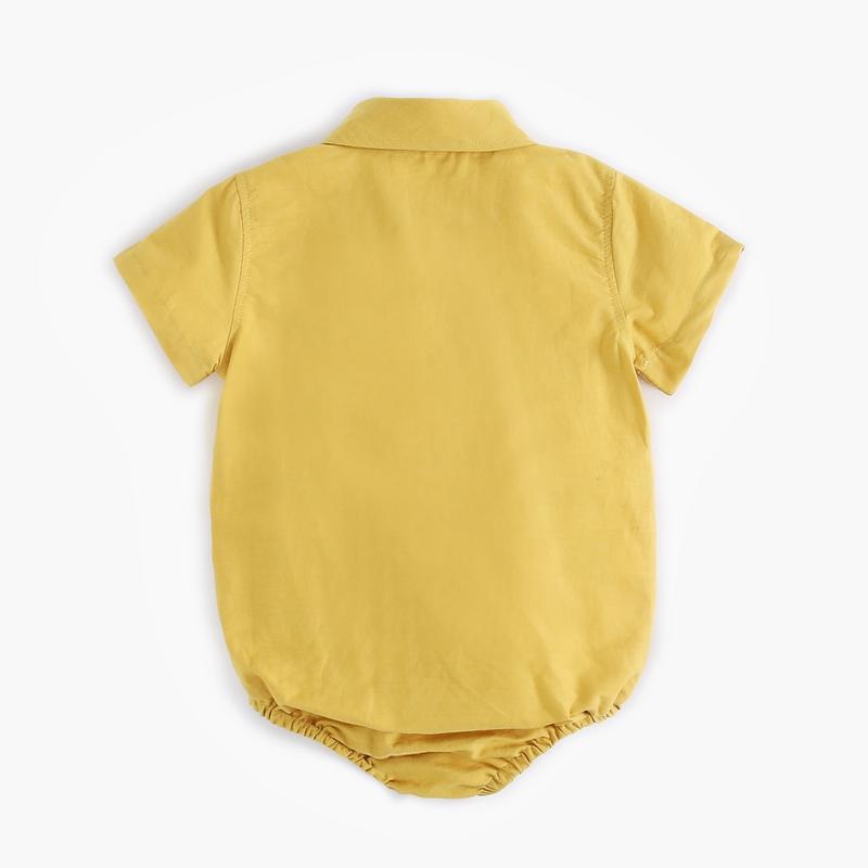 Product Introduction of Sanlutoz Summer Cotton Romper Baby Solid Color Shirt Baby Boy Clothes Casual New Style 22