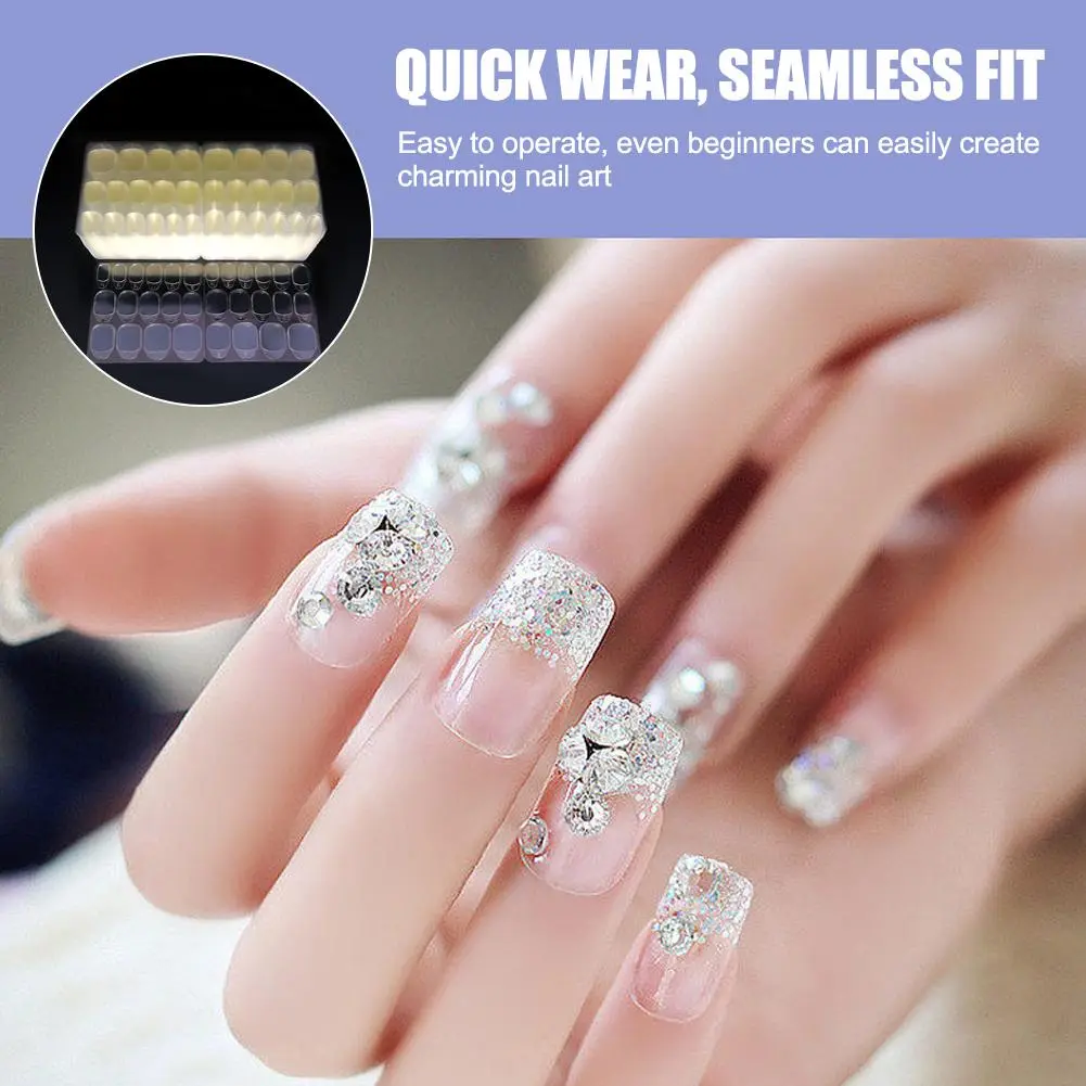 New Jelly Glue Nail Double-sided Adhesive Film Yellow Paste Adhesive Double-sided Fake Jelly C9W8