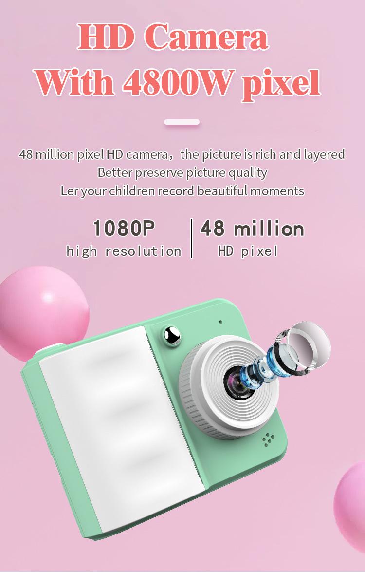 Product Introduction of Instant Print Camera for Kids High Resolution Photography Fun Toy Gift for Girls Birthday Photo Printing Feature 4