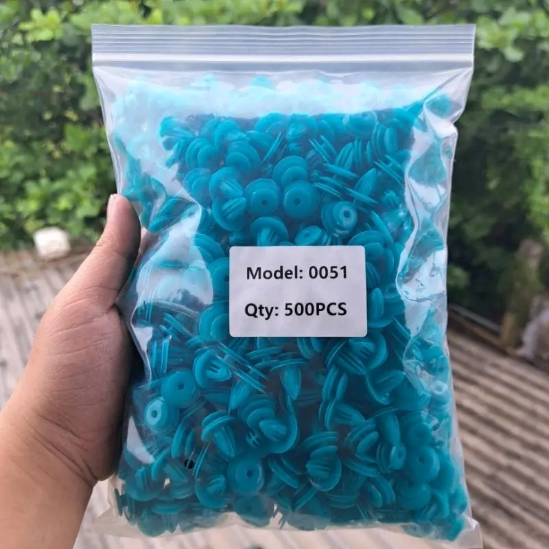 Túi 500 cái chốt nhựa tappi cửa tặng 500 đệm su non chuyên nội thất ô tô Phụ Tùng 2