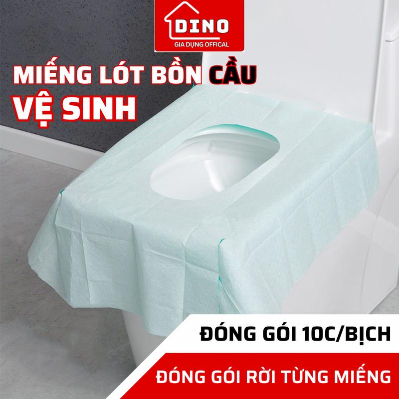  Miếng Lót Ngồi Bồn Cầu Dùng 1 DINO Lần Tiện Lợi An Toàn Vệ Sinh Miếng Lót Bồn Vệ Sinh Dùng 1 Lần Toilet 