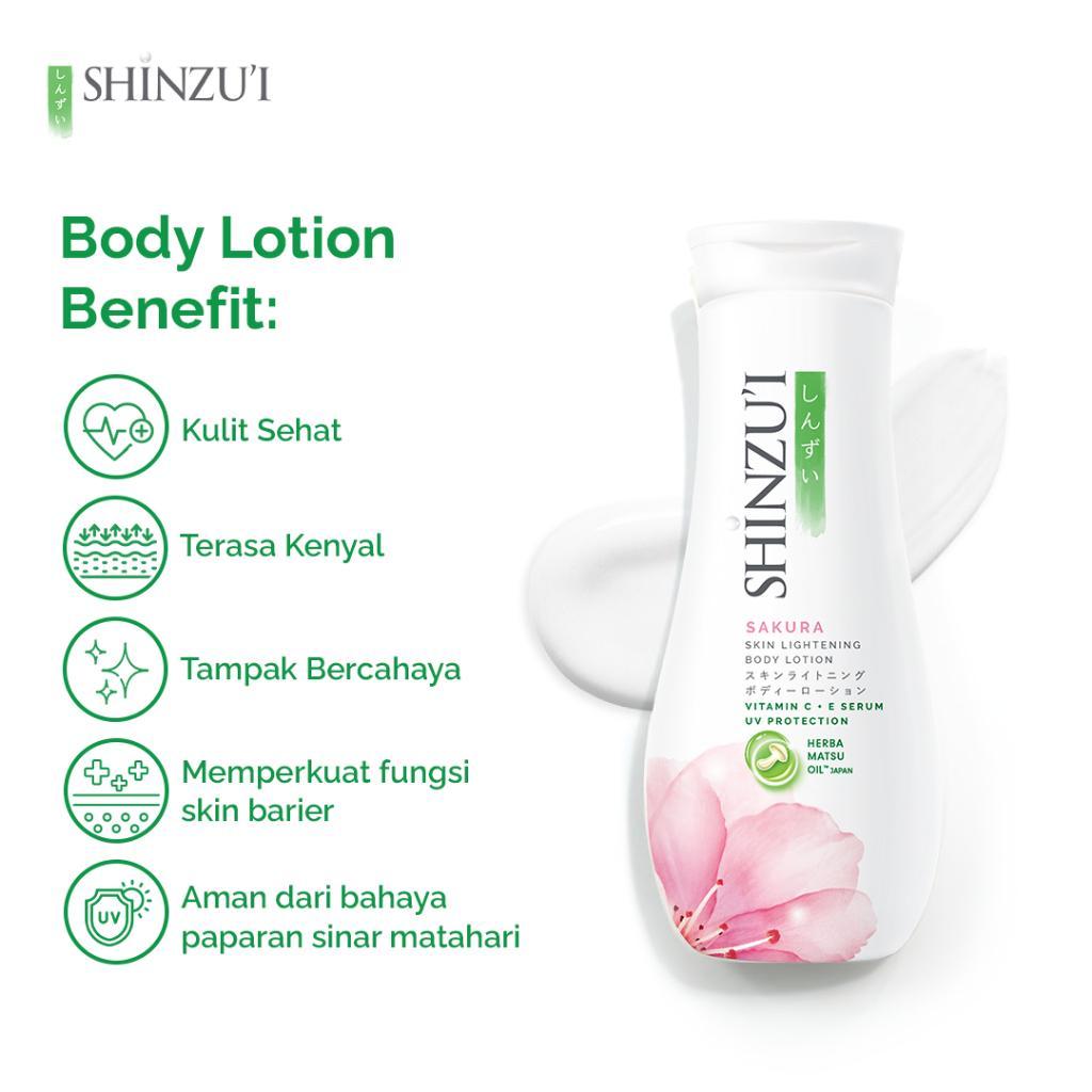 Shinzui Skin Lightening Body Lotion Matsu Hana Kensho Kirei Myori Sakura 210ml - Body Lotion Halal Original BPOM