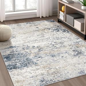 Abstract Pattern Floor Mat, Non-slip Soft Rectangle Floor Carpet, Decorative Area Rug for Home Living Room Bedroom Kitchen Farmhouse Hotel