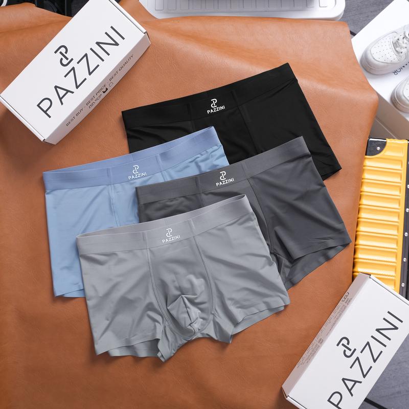 (DEAL LIVE ĐỘC QUYỀN) Combo 3 quần lót nam boxer PAZZINI thun lạnh cao cấp, quần sịp nam co giãn 4 chiều, thấm hút kháng khuẩn tốt - BX006