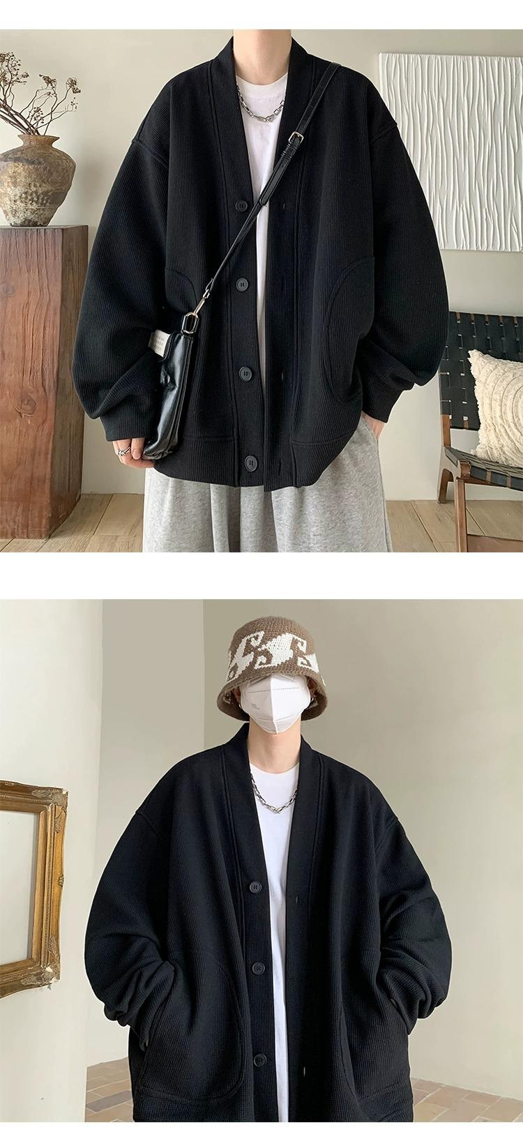 Product Introduction of 2025 High-end Trendy Cardigan Spring Autumn Loose Casual Jacket Hot-selling Men's Fashion Hot Item 5