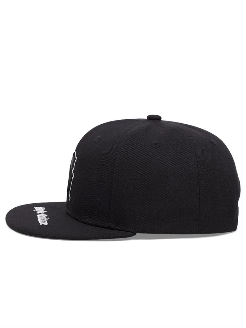 Product Introduction of Letter Embroidered Baseball Cap, Casual Street Style Snapback Hat for Men & Women, Fashion Clothes Accessories for Daily Wear 3