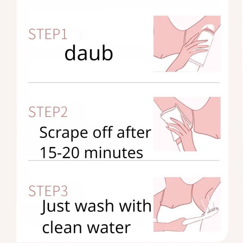 Product Introduction of HANKEY Hair Removal Cream Gentle Skin Painless Hair Remover Armpit Legs Arms Skin Care Body Care Depilatory Cream 27