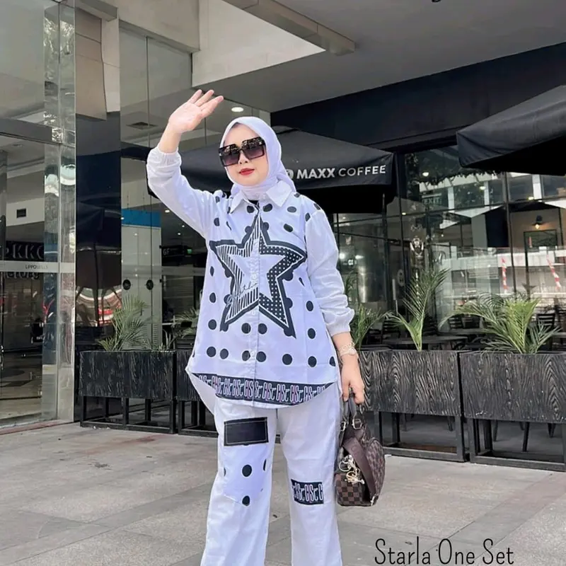 Setelan Set kemeja  Starla by Calistha Celana Karet Katun Muslim 7