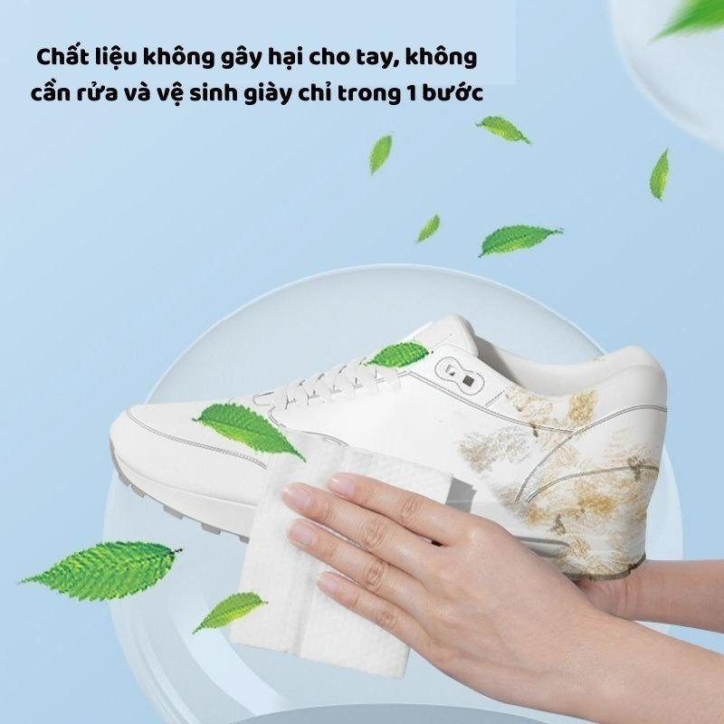 Khăn Ướt Lau Giày Siêu Sạch Oxilim ( Gói 1 tờ) - Khăn Lau Chùi Vết Bẩn, Vết Dơ Giày Sneaker 5