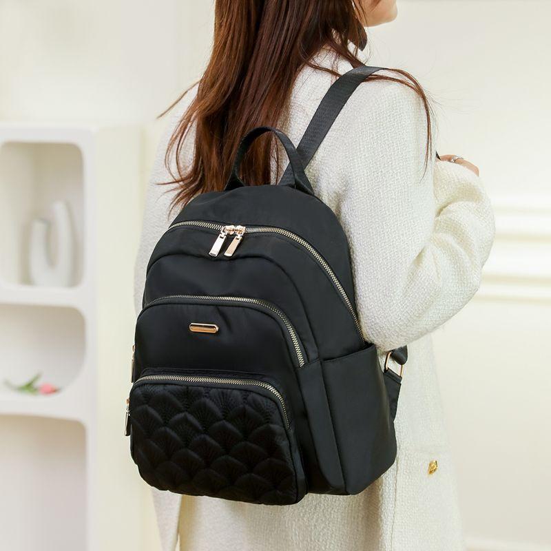 2024 Oxford Cloth Nylon Travel Trip Backpack Women's Casual Fashion Canvas Student Schoolbag Mother Bag Women_voghion.com