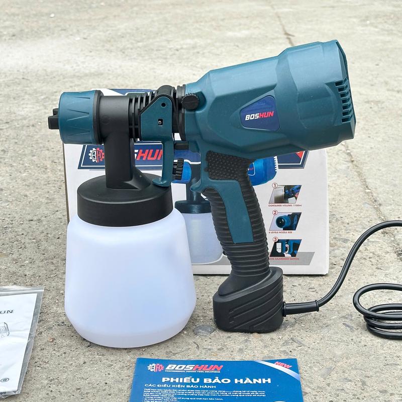 Máy Phun Sơn Điện Cầm Tay Boshun Công Suất 800W  Bảo Hành 6 Tháng