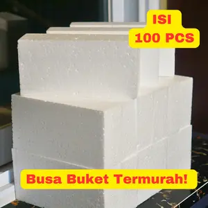 100 PCS Busa kering styrofoam sterofoam buket bunga 1 dus