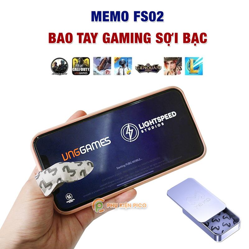 Bao tay chơi game găng tay chơi game MEMO 2 chiếc găng tay memo sợi bạc - Bản V2