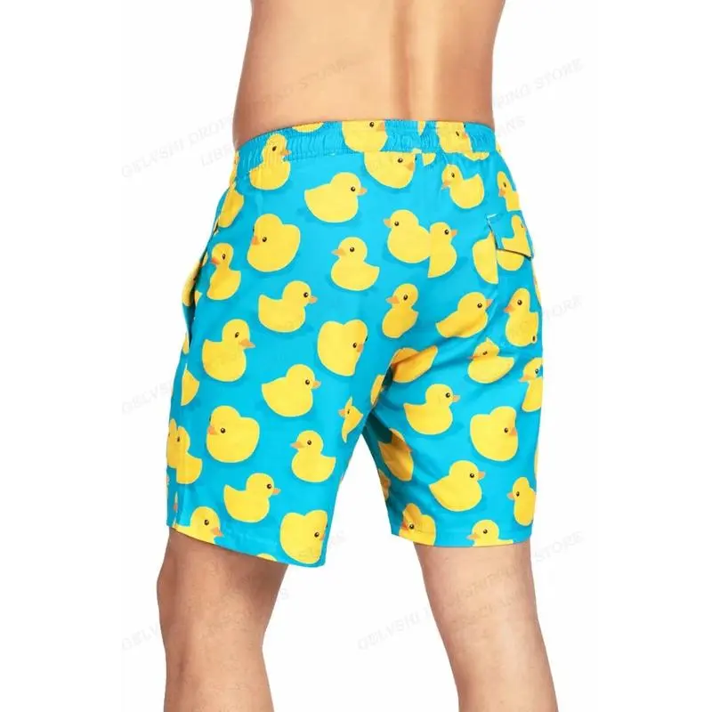 Duck Board Short Kids Beach Shorts Men's Swimming Trunks Masculina Casual Shorts Boy Sports Briefs Swimwear Trunk Quick Dry Pant 1