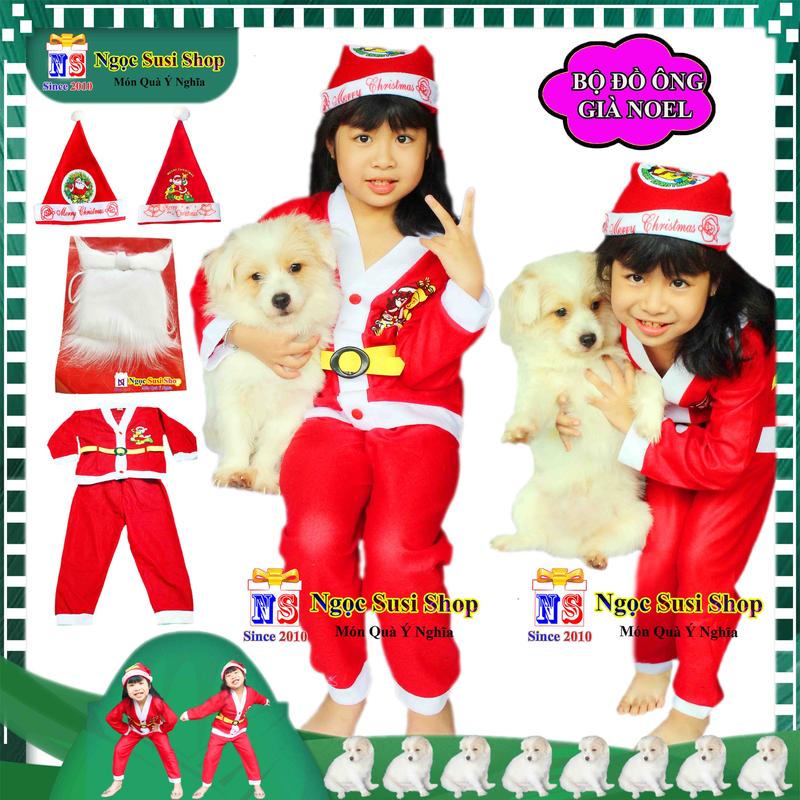 Product Introduction of [TẶNG NÓN] QUẦN ÁO ÔNG GIÀ NOEL BỘ ĐỒ NOEL CHO BÉ 1 - 10 TUỔI CHẤT VẢI NỈ MỎNG GIÁ RẺ - QUẦN ÁO TRANG PHỤC NOEL GIÁNG SINH 75