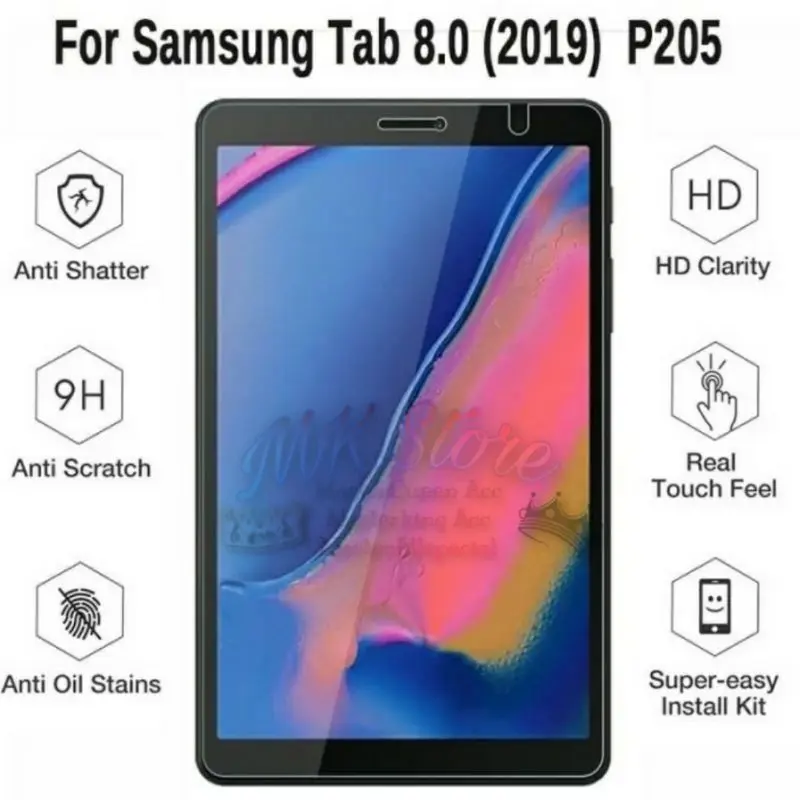 SAMSUNG TAB A8 2019 / P205 TEMPERED GLASS KACA BENING PREMIUM QUALITY ANTI GORES KACA 0