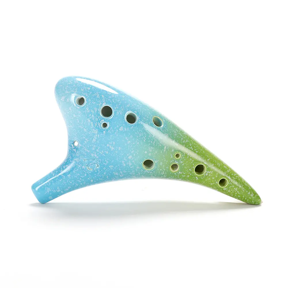 Ocarina Gốm, Alto C, 12 Lỗ, Phong Cách Đầy Sao Nhạc Cụ, Có Dây Đeo Buộc, Túi Bảo Vệ Điểm Ghi Âm Âm, Thích Hợp Cho Những Tình Nhân Thích Âm Nhạc Và Người Học