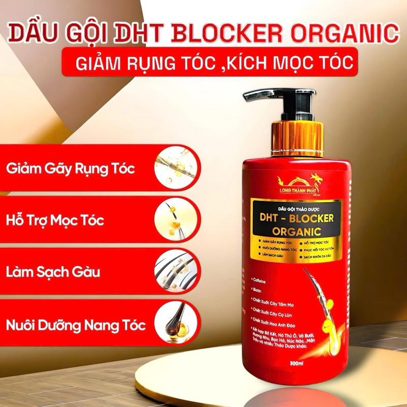 Dầu Gội Thảo Dược DHT BLOCKER ORGANIC-ỨC CHẾ DHT . Hỗ Trợ Giảm Rụng Tóc ,Hỗ Trợ Kích Mọc Tóc, Hỗ Trợ Làm Sạch Gàu Và Sạch Nhờn Da Đầu ,Sản Phẩm Chăm Sóc Tóc ,Dưỡng Tóc  -Chai (300ml)