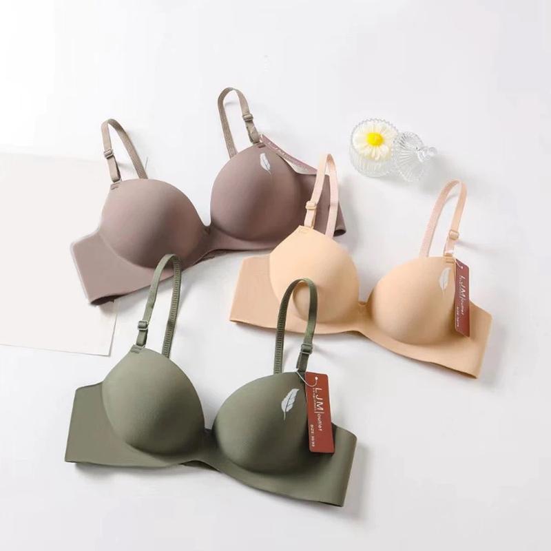 (TĂNG SIZE) Combo 3 Áo lót đúc su ko gọng đệm mút dày 3cm dành cho v1 nhỏ và lép Hình Lá Liễu Nhung Nữ áo ngực