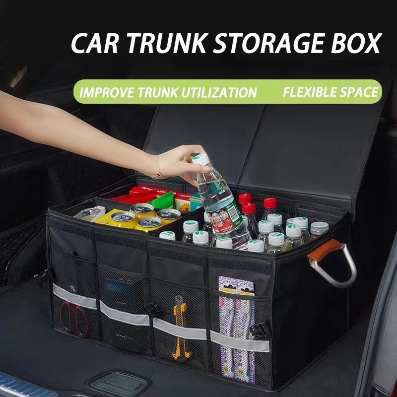 Product Introduction of Car Trunk Storage Box Foldable Car Storage Box Multifunctional Organizer Box Tool Bag Clutter Organizer Box 1