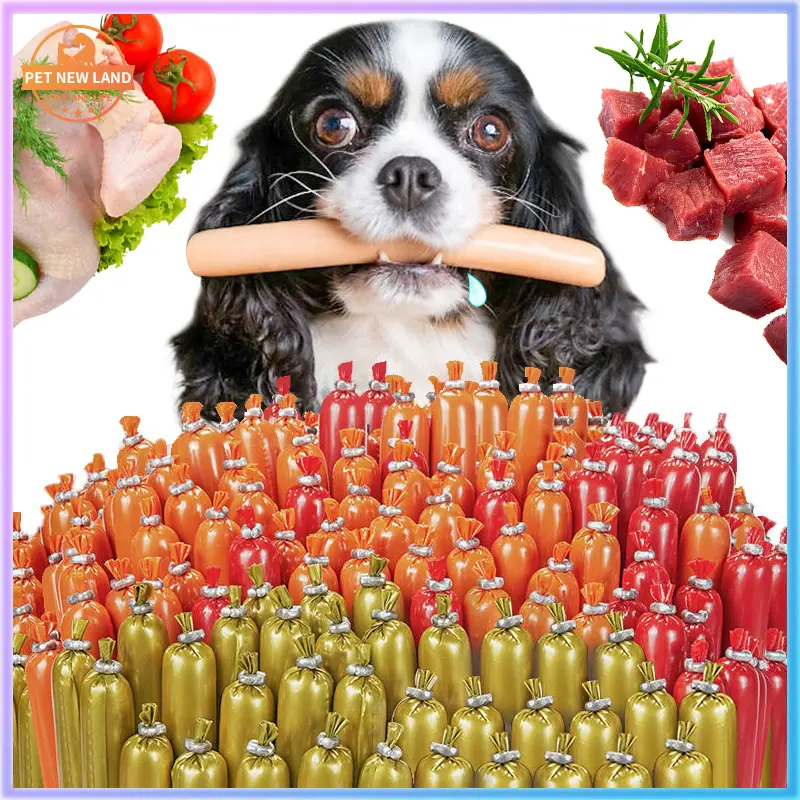50/100pcs Xúc xích cho Chó Mèo - cung cấp dinh dưỡng cho thú cưng 15gram