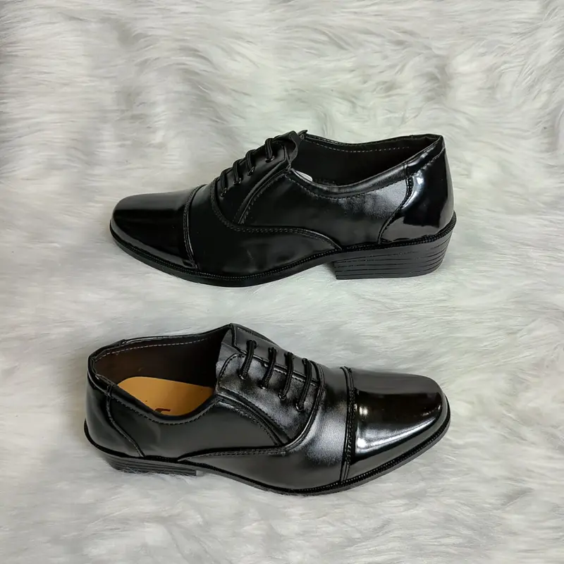 Giày tây đen nam SQ  phong cách lịch lãm đế khâu chắc chắn ( size 38 - 44 Hàng Hộp) Shoes già ytâynam 5