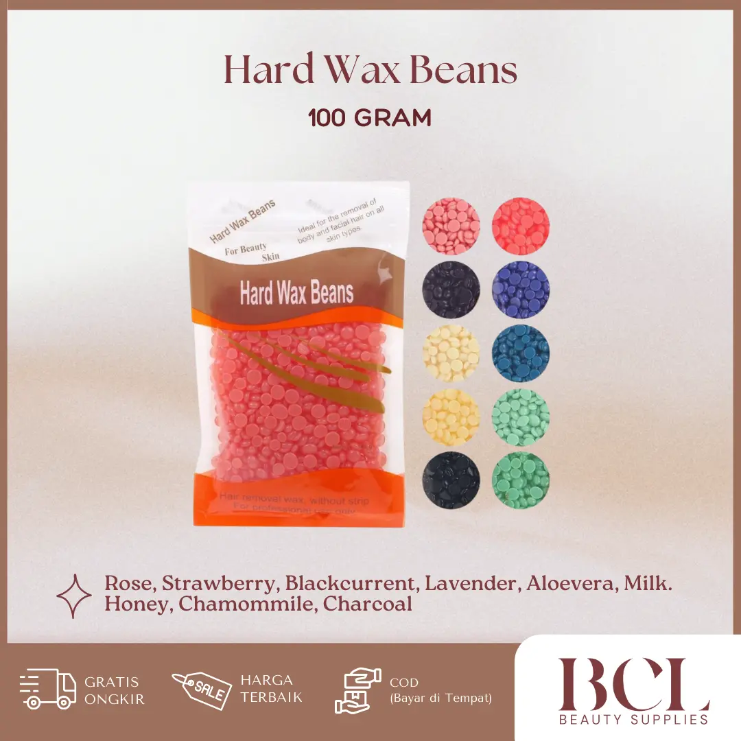 100gr Hard Beans Wax Waxing pebble wax Removal Perontok