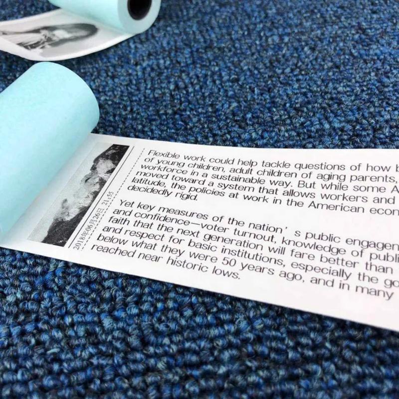 Product Introduction of Mini Printer Paper，Self-Adhesive Generic Thermal Sticker Paper，57x 30mm High-Quality Generic Thermal Paper Generic Thermal Sticker Paper 6